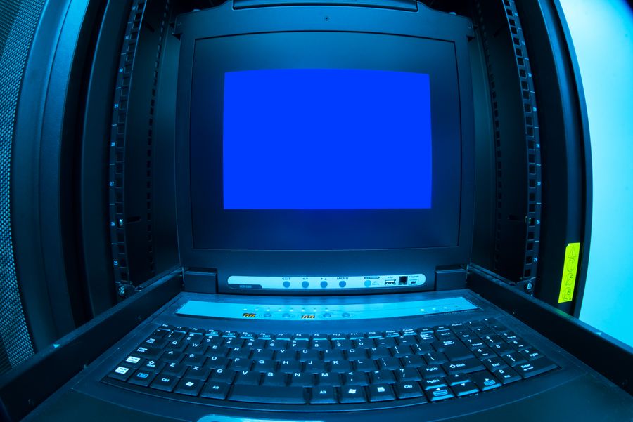 computer screen with data