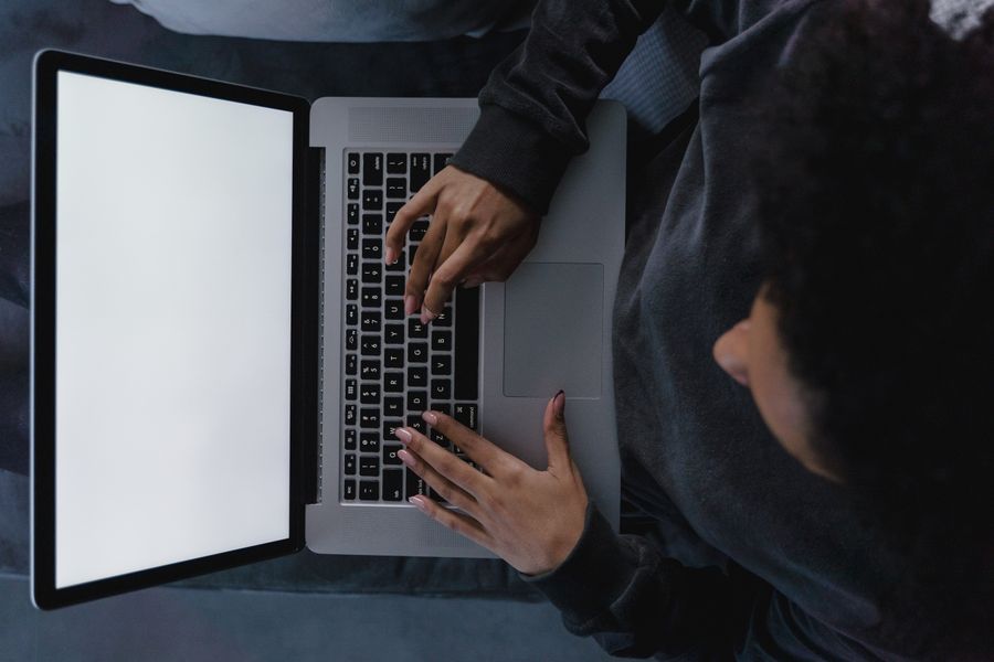 person applying job online