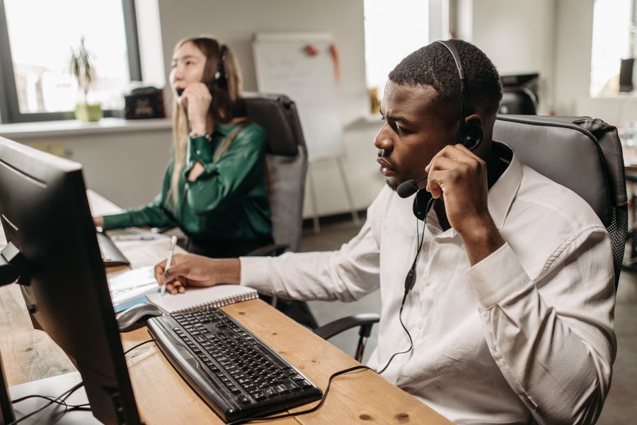 customer support call