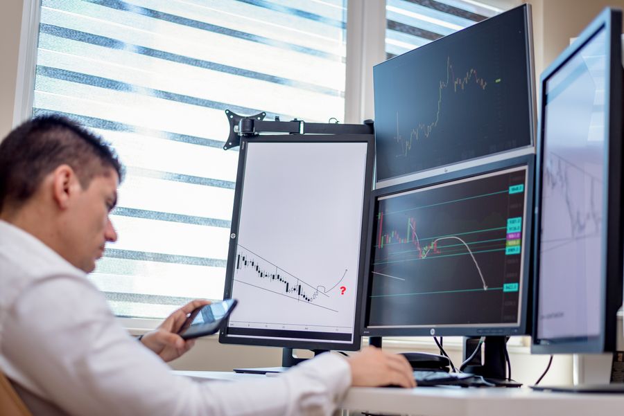 person analyzing data