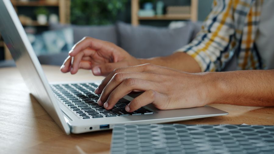 person applying job online