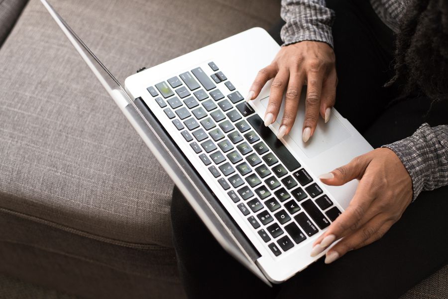 person applying job online