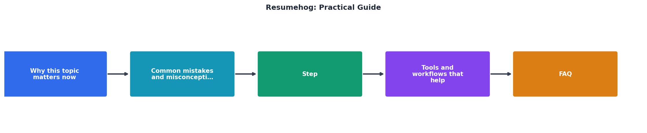 Resumehog: Practical Guide process