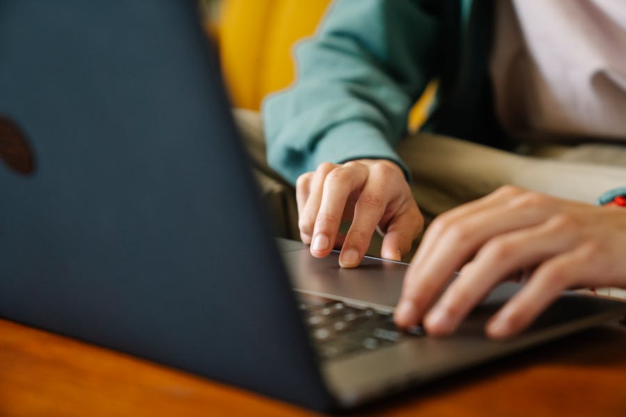 person applying job online