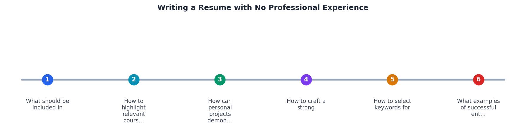 Writing a Resume with No Professional Experience process