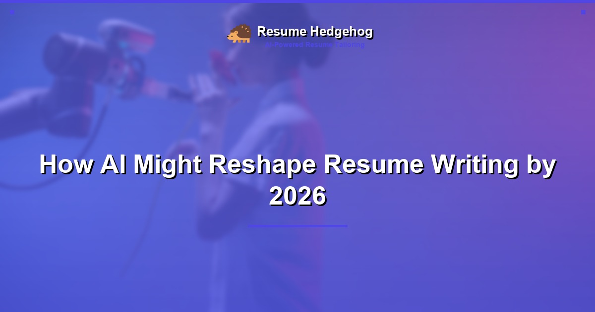 How AI Might Reshape Resume Writing by 2026