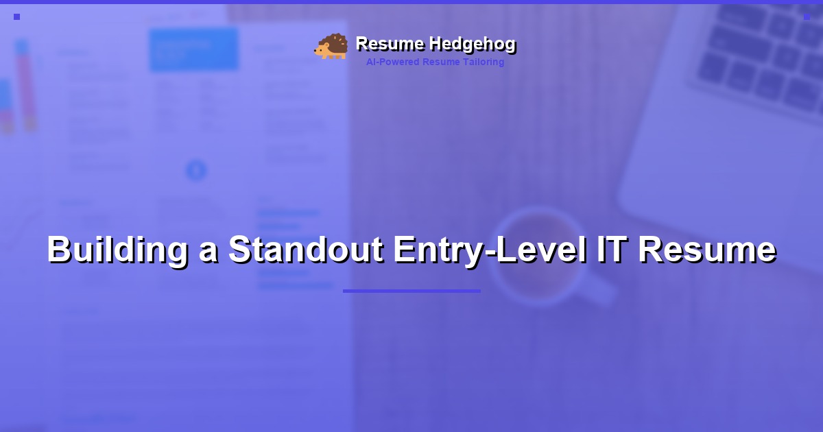 Building a Standout Entry-Level IT Resume