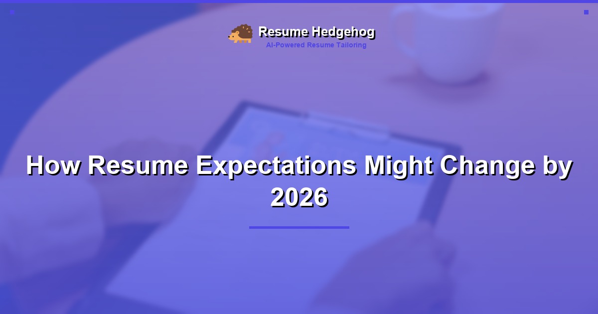 How Resume Expectations Might Change by 2026